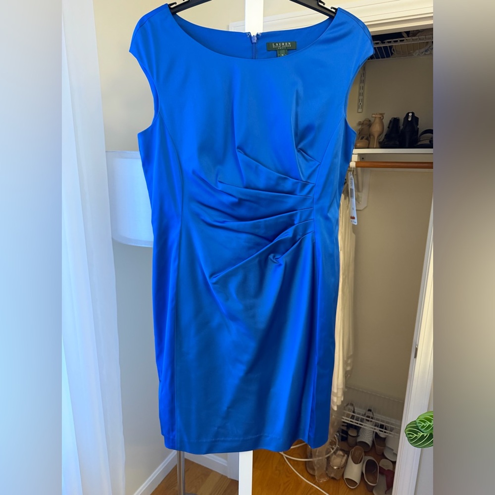 Ralph Lauren Royal Blue Midi Dress